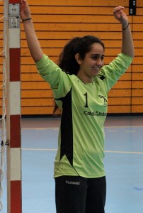 Selin Dincksoy, gardienne des 15 ans de Wissembourg, précieuse pour son équipe.